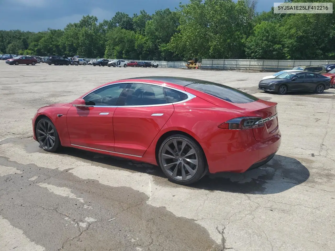 2020 Tesla Model S VIN: 5YJSA1E25LF412216 Lot: 62078295