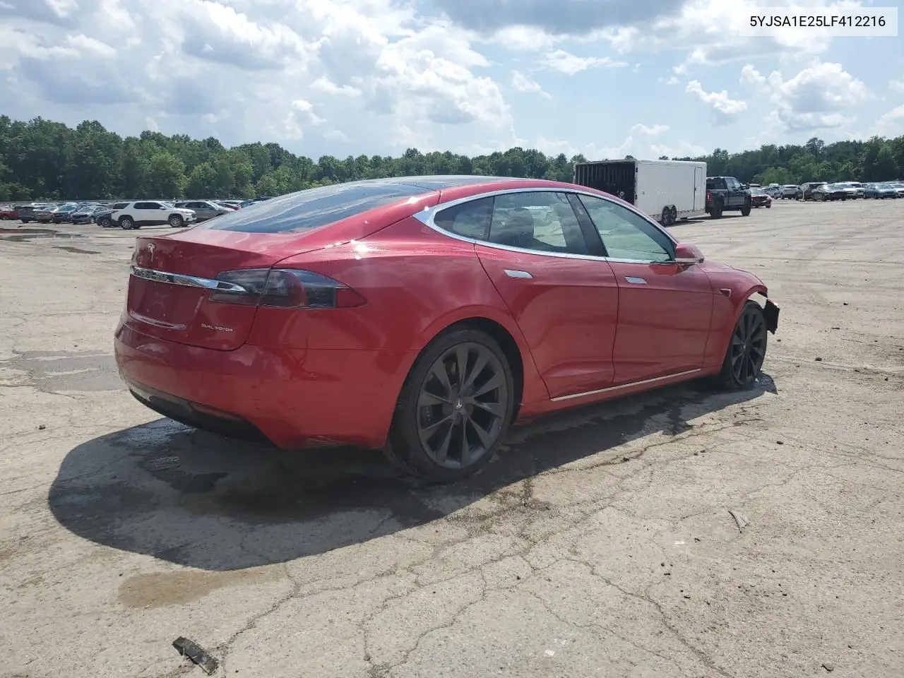 2020 Tesla Model S VIN: 5YJSA1E25LF412216 Lot: 62078295