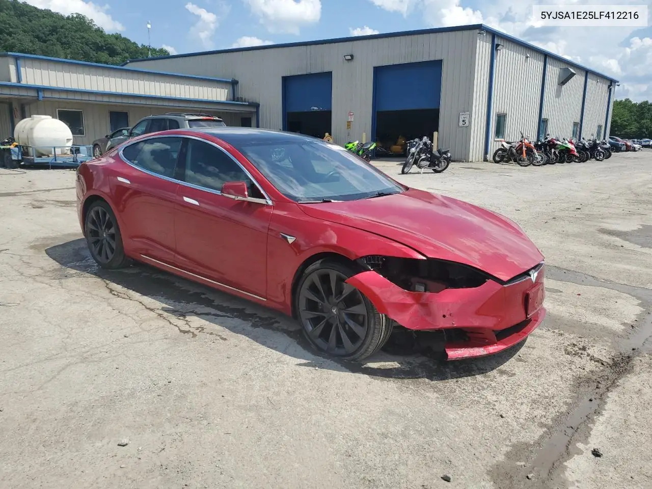 2020 Tesla Model S VIN: 5YJSA1E25LF412216 Lot: 62078295