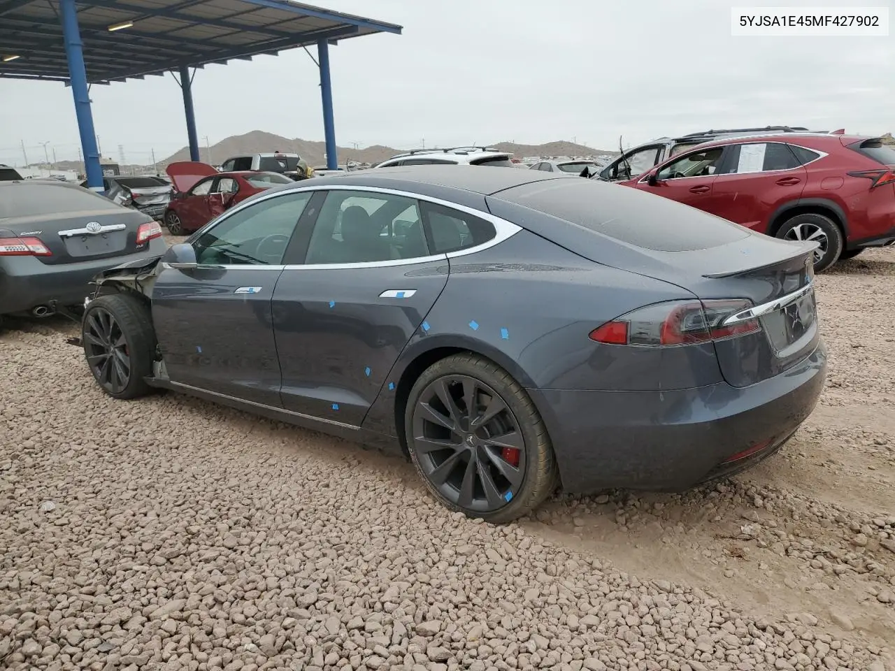 2021 Tesla Model S VIN: 5YJSA1E45MF427902 Lot: 43401575