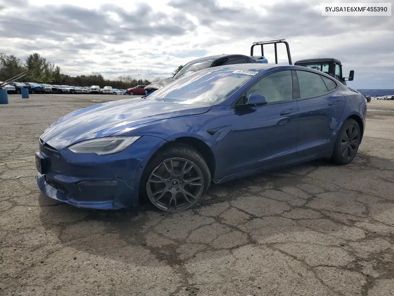 2021 Tesla Model S VIN: 5YJSA1E6XMF455390 Lot: 47919105