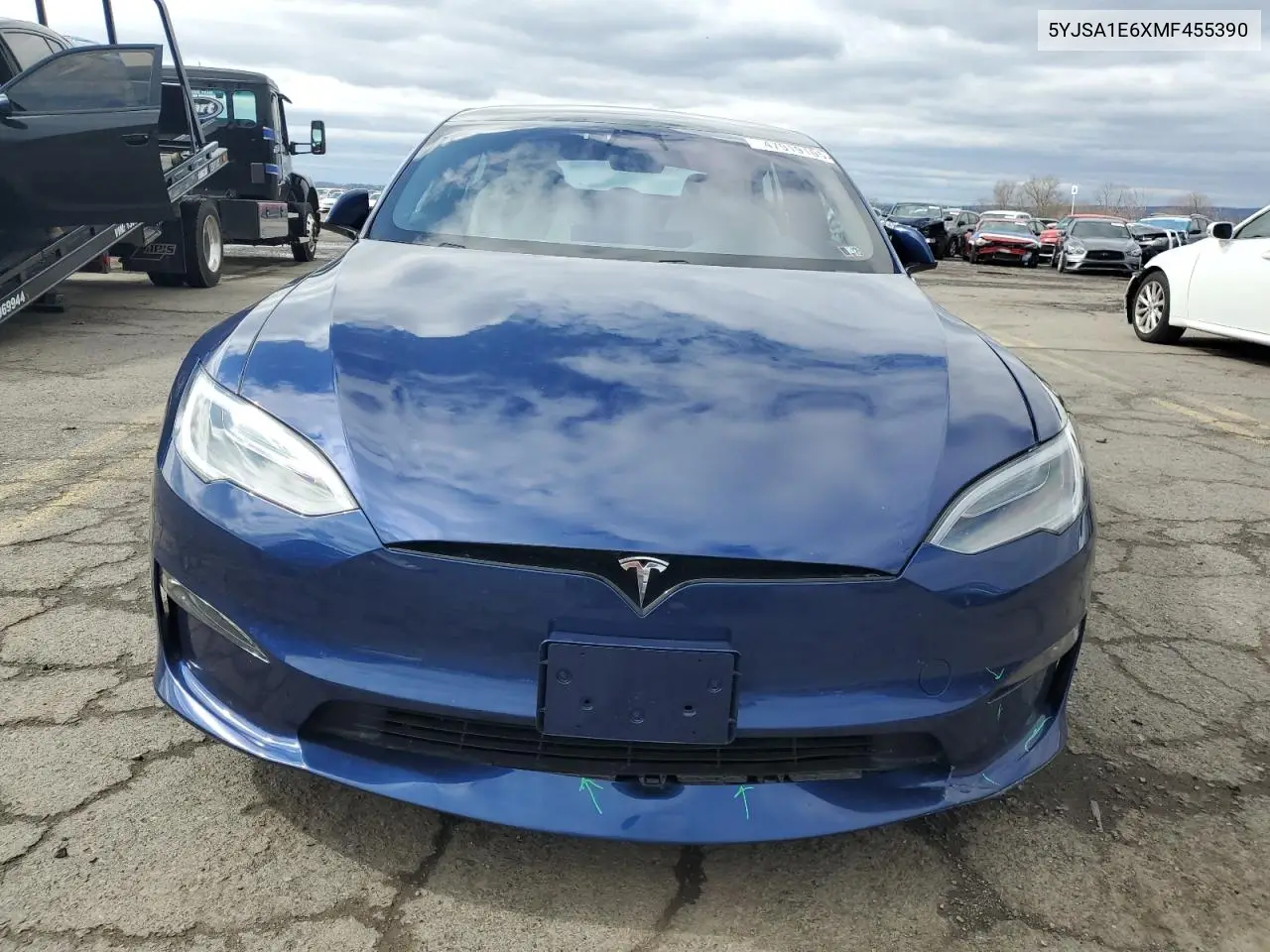 2021 Tesla Model S VIN: 5YJSA1E6XMF455390 Lot: 47919105