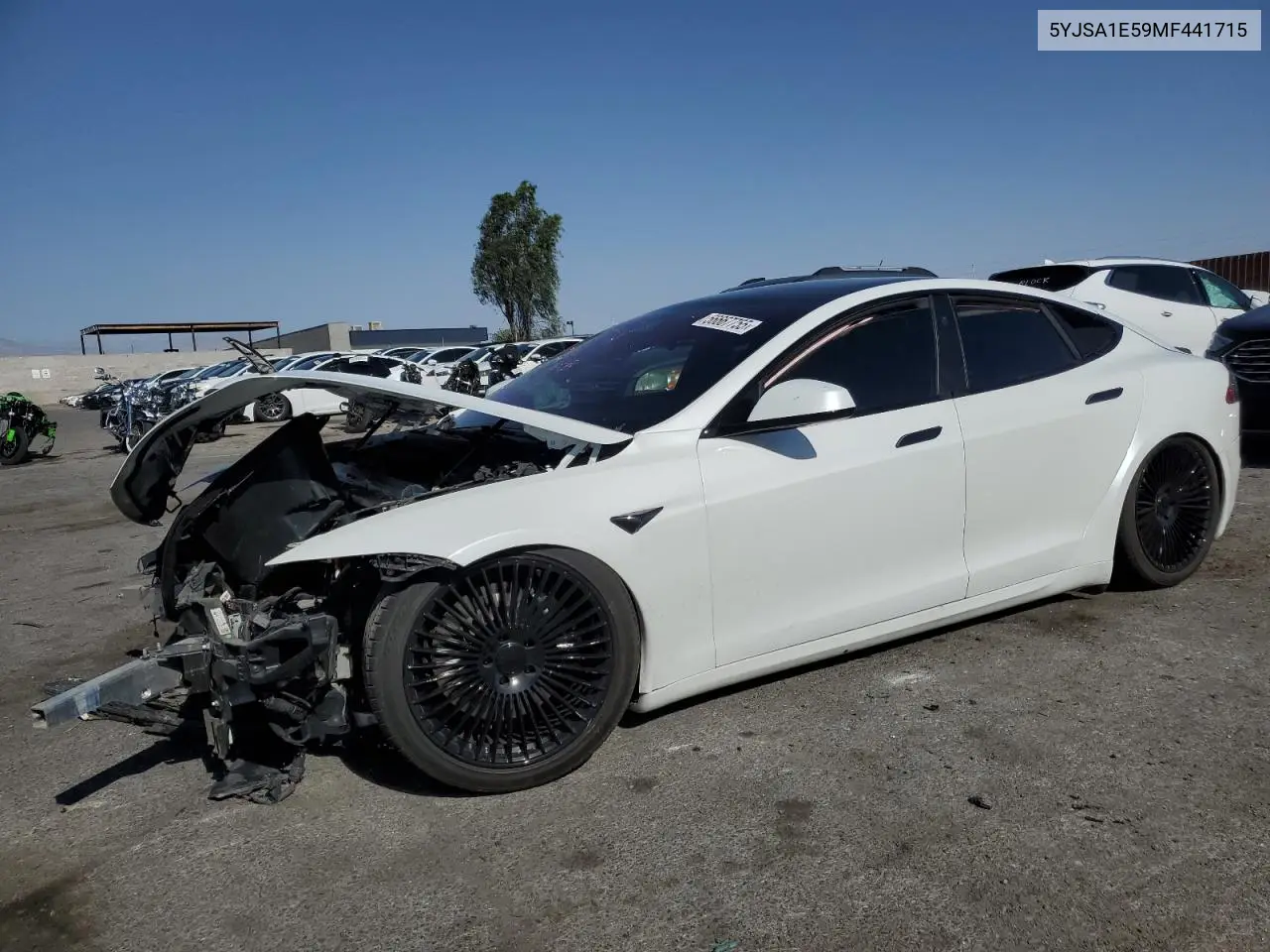 2021 Tesla Model S VIN: 5YJSA1E59MF441715 Lot: 56667755