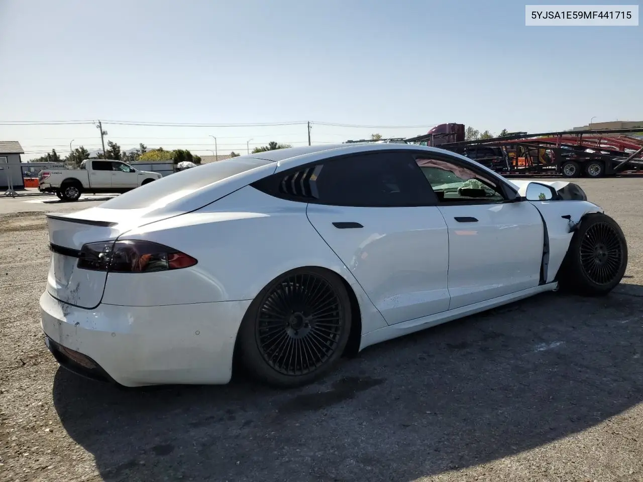 2021 Tesla Model S VIN: 5YJSA1E59MF441715 Lot: 56667755