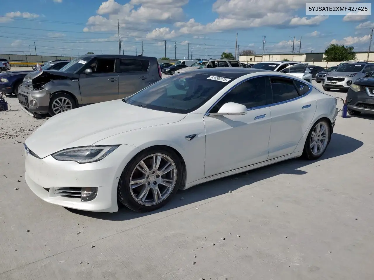 2021 Tesla Model S VIN: 5YJSA1E2XMF427425 Lot: 61996075