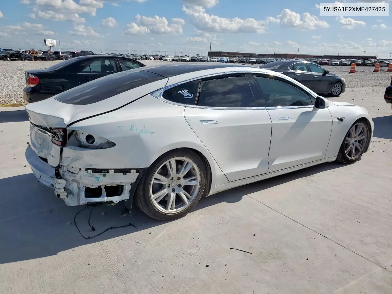 2021 Tesla Model S VIN: 5YJSA1E2XMF427425 Lot: 61996075