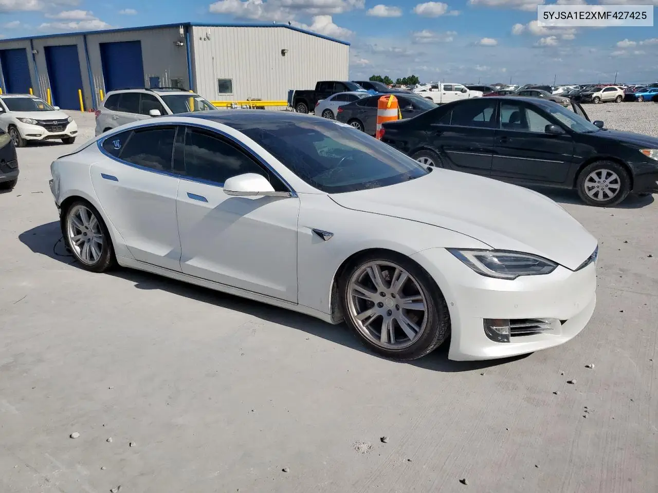 2021 Tesla Model S VIN: 5YJSA1E2XMF427425 Lot: 61996075