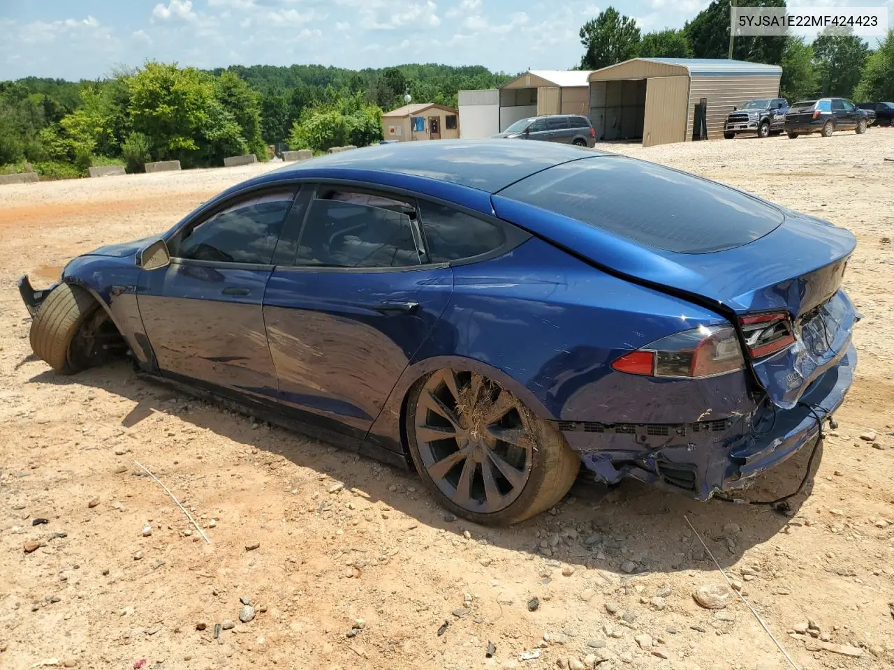 2021 Tesla Model S VIN: 5YJSA1E22MF424423 Lot: 62090975