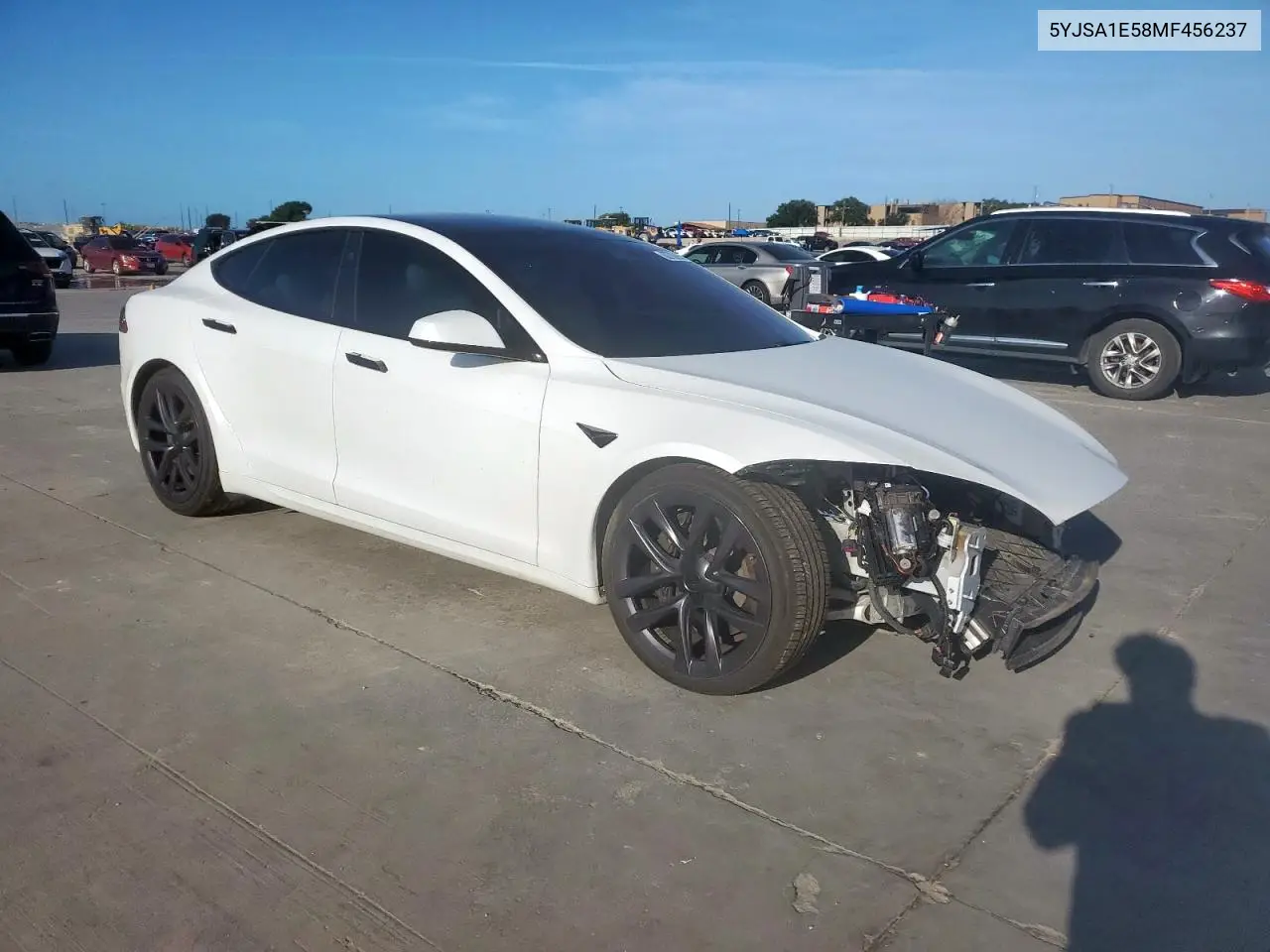 2021 Tesla Model S VIN: 5YJSA1E58MF456237 Lot: 62703905