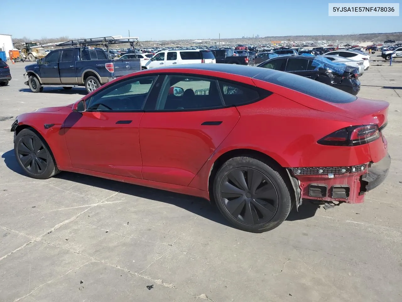 2022 Tesla Model S VIN: 5YJSA1E57NF478036 Lot: 42147205