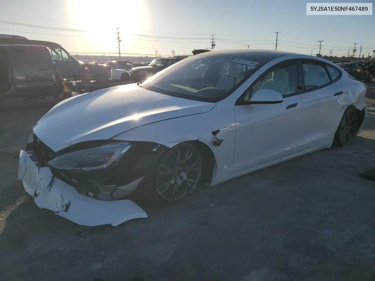 2022 Tesla Model S VIN: 5YJSA1E50NF467489 Lot: 46127715