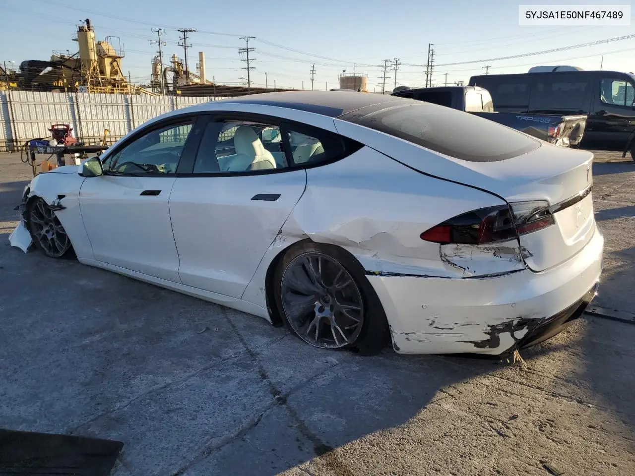 2022 Tesla Model S VIN: 5YJSA1E50NF467489 Lot: 46127715