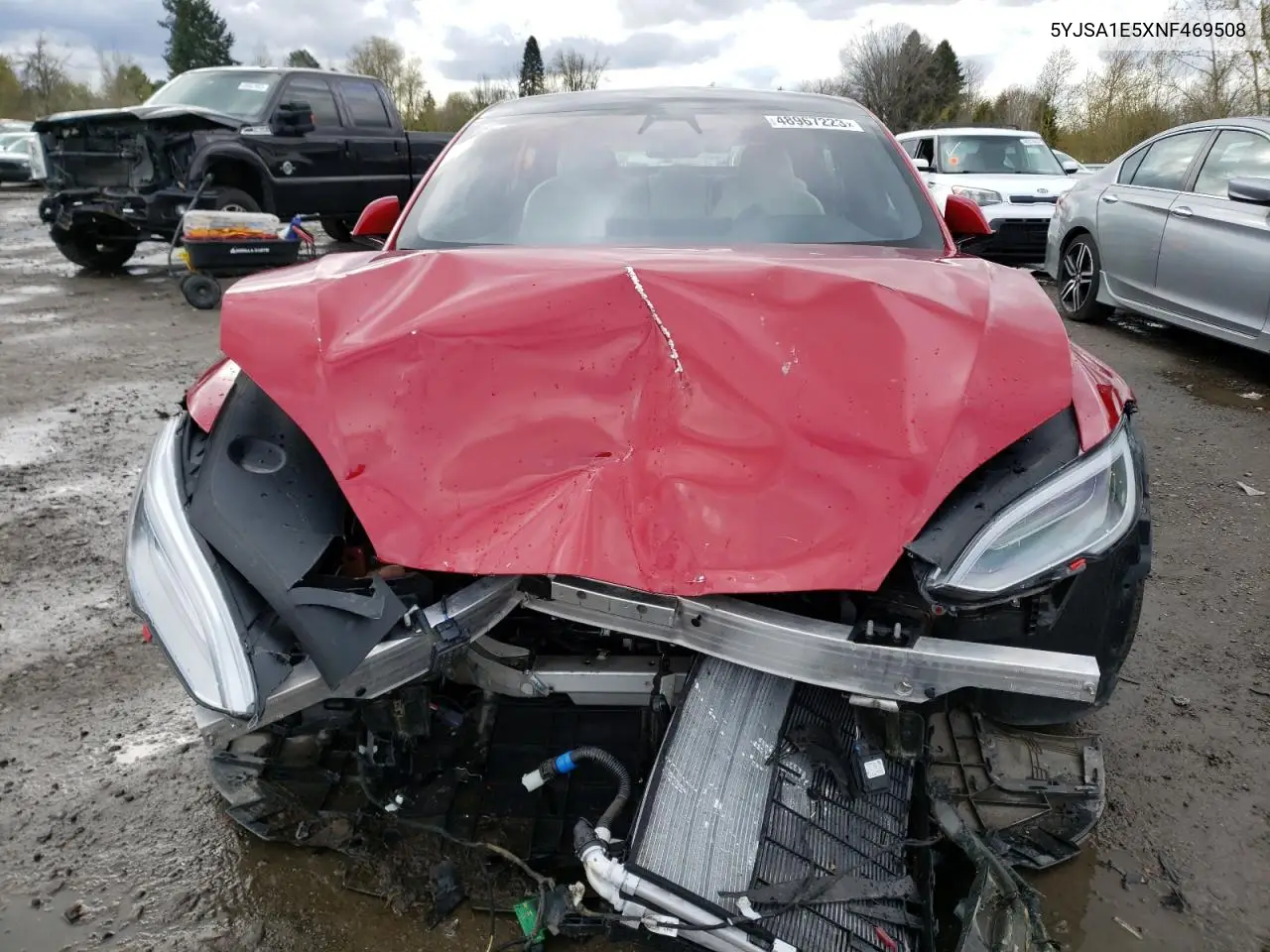 2022 Tesla Model S VIN: 5YJSA1E5XNF469508 Lot: 48967223