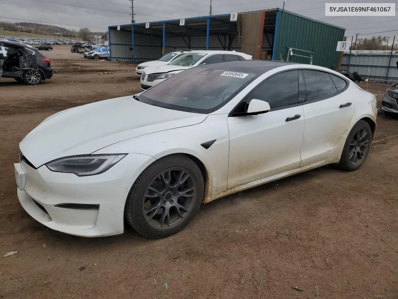 2022 Tesla Model S VIN: 5YJSA1E69NF461067 Lot: 50060685