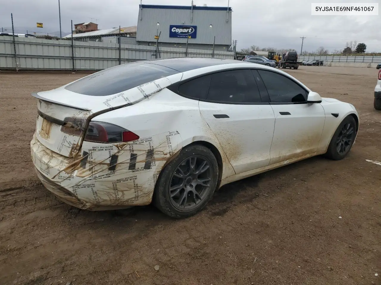 2022 Tesla Model S VIN: 5YJSA1E69NF461067 Lot: 50060685