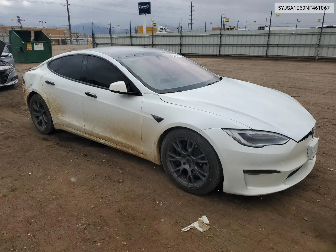 2022 Tesla Model S VIN: 5YJSA1E69NF461067 Lot: 50060685