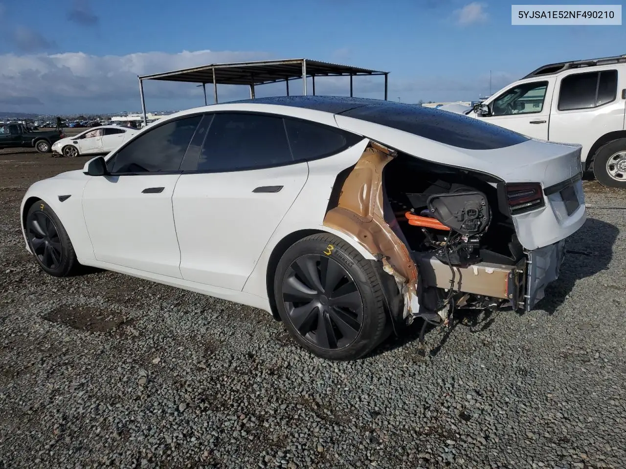 2022 Tesla Model S VIN: 5YJSA1E52NF490210 Lot: 50816945