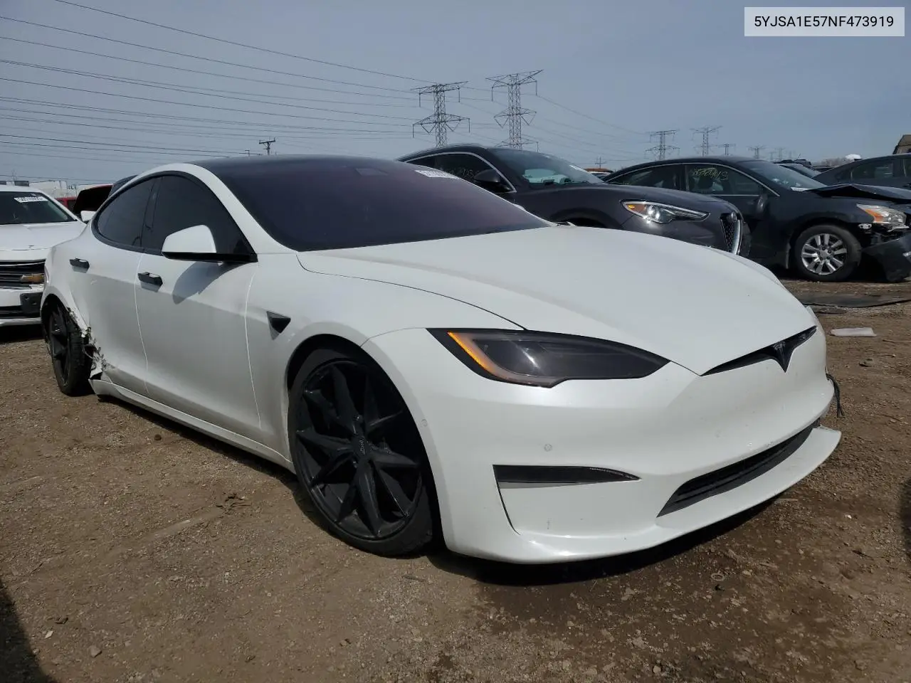 2022 Tesla Model S VIN: 5YJSA1E57NF473919 Lot: 51183925