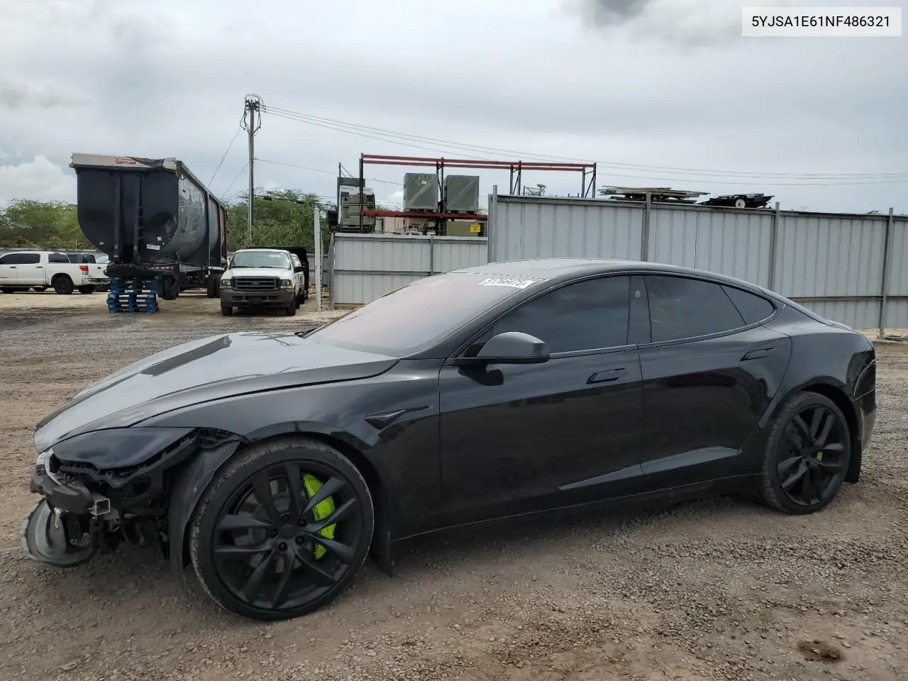 2022 Tesla Model S VIN: 5YJSA1E61NF486321 Lot: 51766475