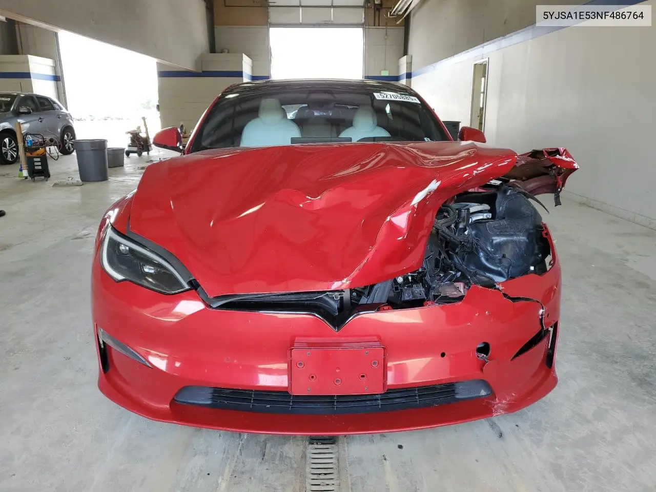 2022 Tesla Model S VIN: 5YJSA1E53NF486764 Lot: 52705885