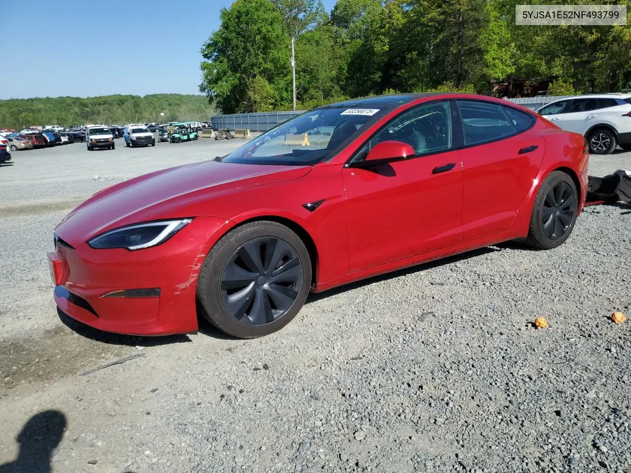 2022 Tesla Model S VIN: 5YJSA1E52NF493799 Lot: 53256075