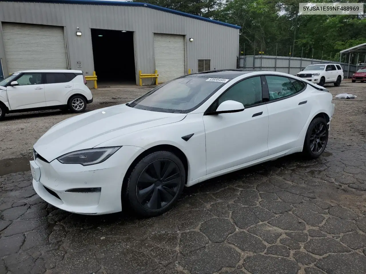2022 Tesla Model S VIN: 5YJSA1E59NF488969 Lot: 53686495