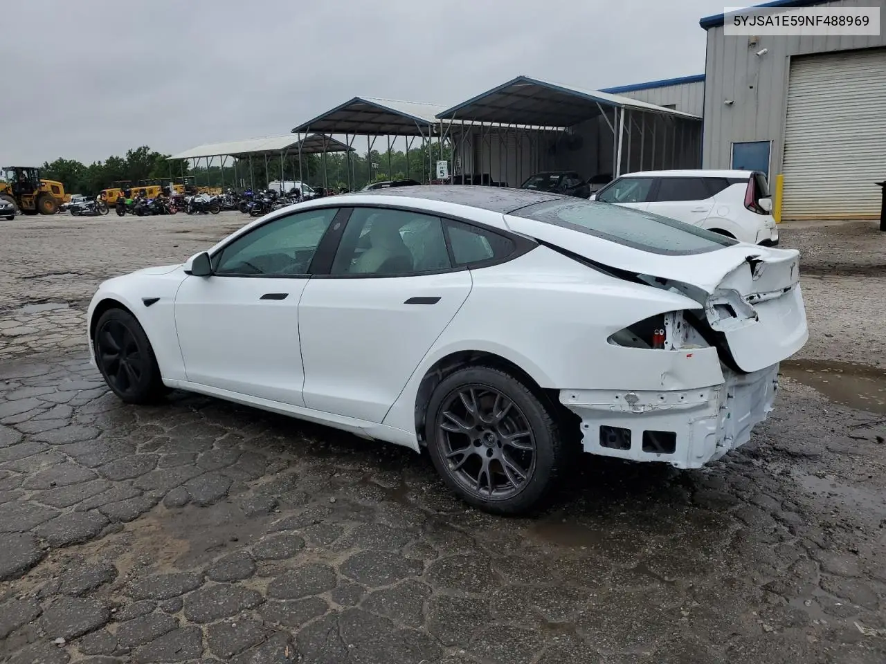 2022 Tesla Model S VIN: 5YJSA1E59NF488969 Lot: 53686495