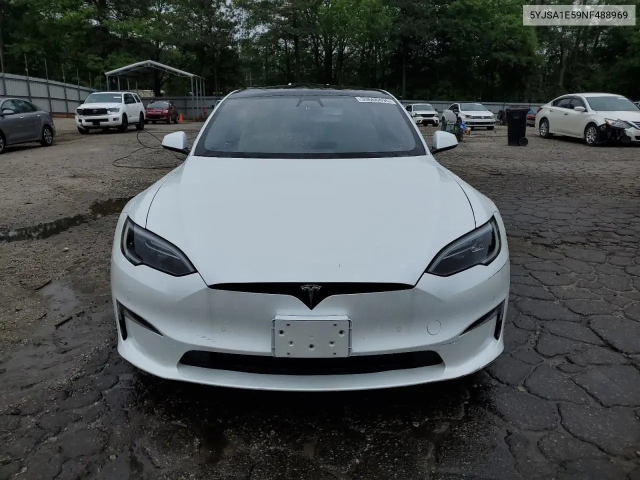 2022 Tesla Model S VIN: 5YJSA1E59NF488969 Lot: 53686495