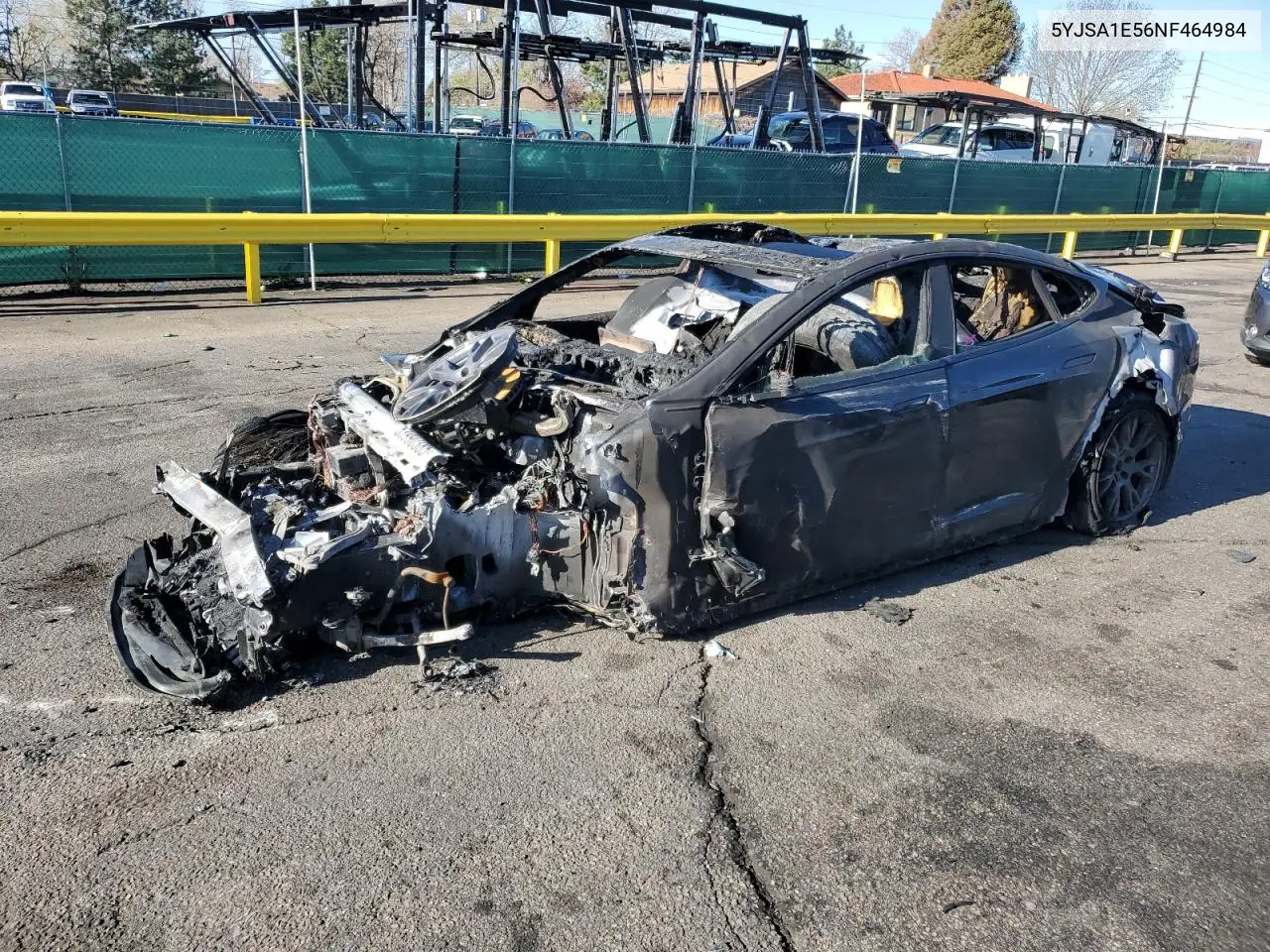 2022 Tesla Model S VIN: 5YJSA1E56NF464984 Lot: 53990385
