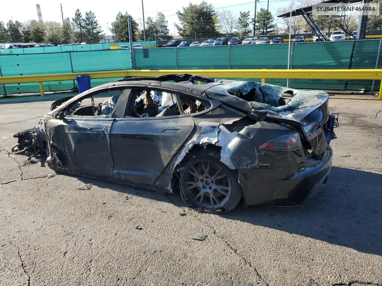 2022 Tesla Model S VIN: 5YJSA1E56NF464984 Lot: 53990385