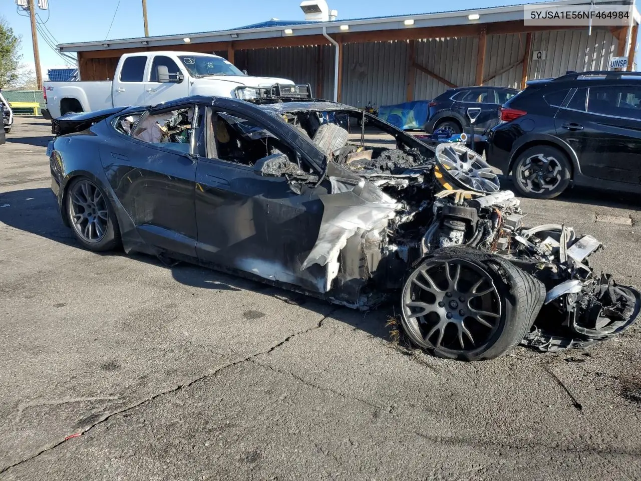 2022 Tesla Model S VIN: 5YJSA1E56NF464984 Lot: 53990385
