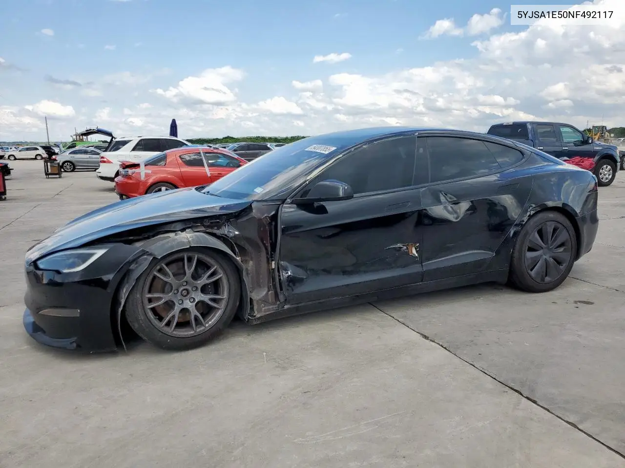 2022 Tesla Model S VIN: 5YJSA1E50NF492117 Lot: 54307855