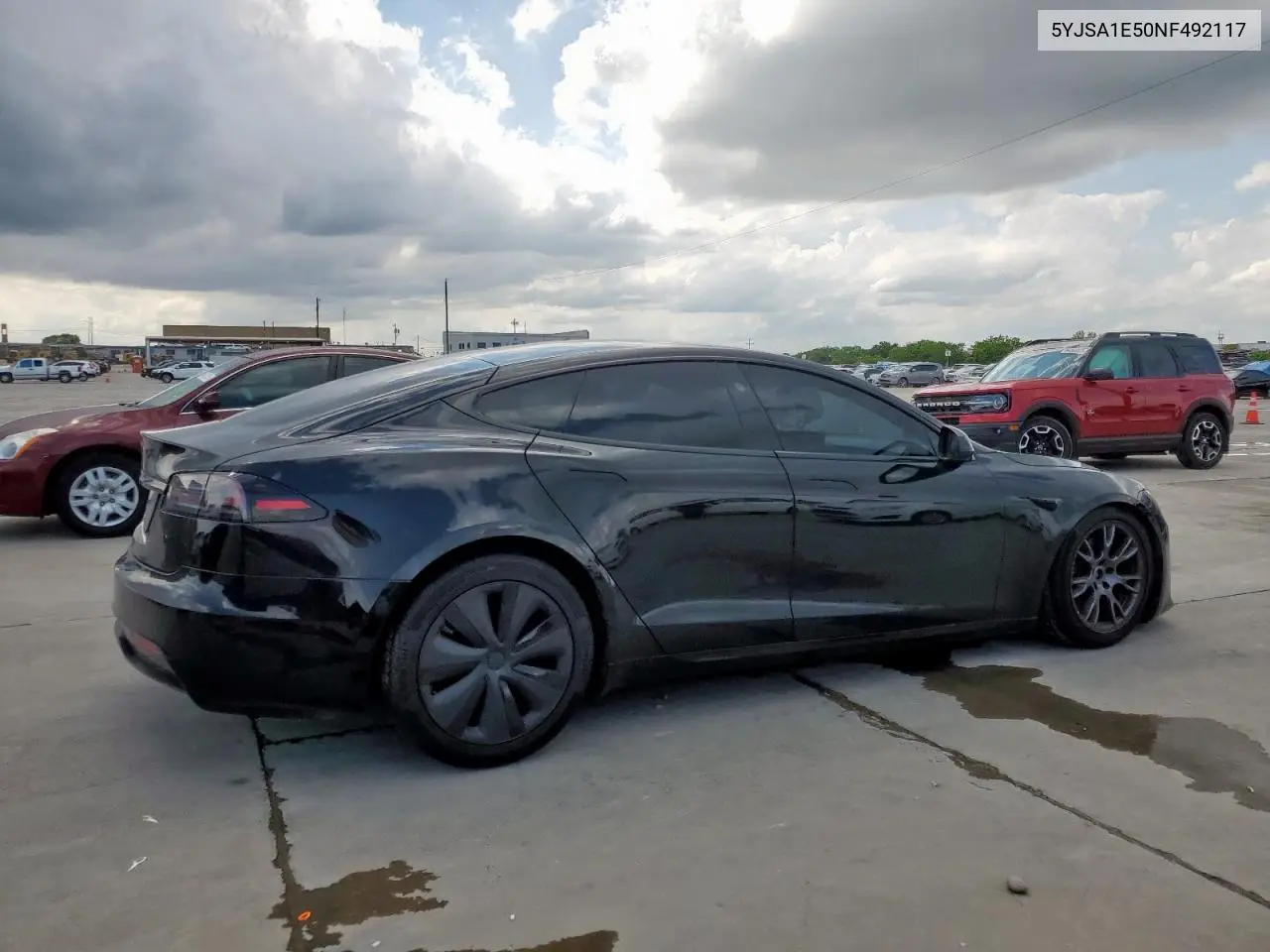 2022 Tesla Model S VIN: 5YJSA1E50NF492117 Lot: 54307855