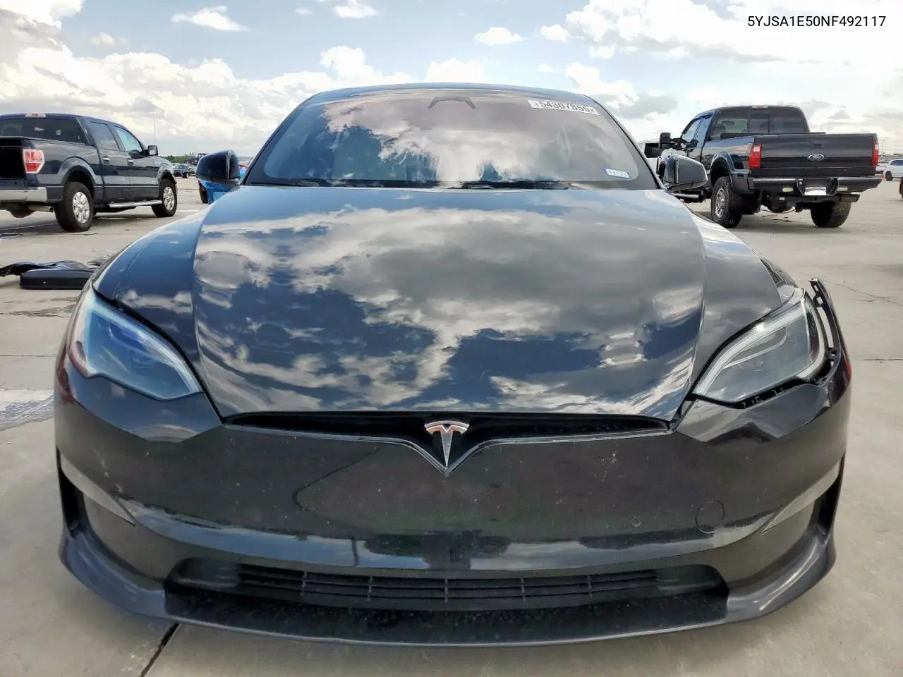 2022 Tesla Model S VIN: 5YJSA1E50NF492117 Lot: 54307855