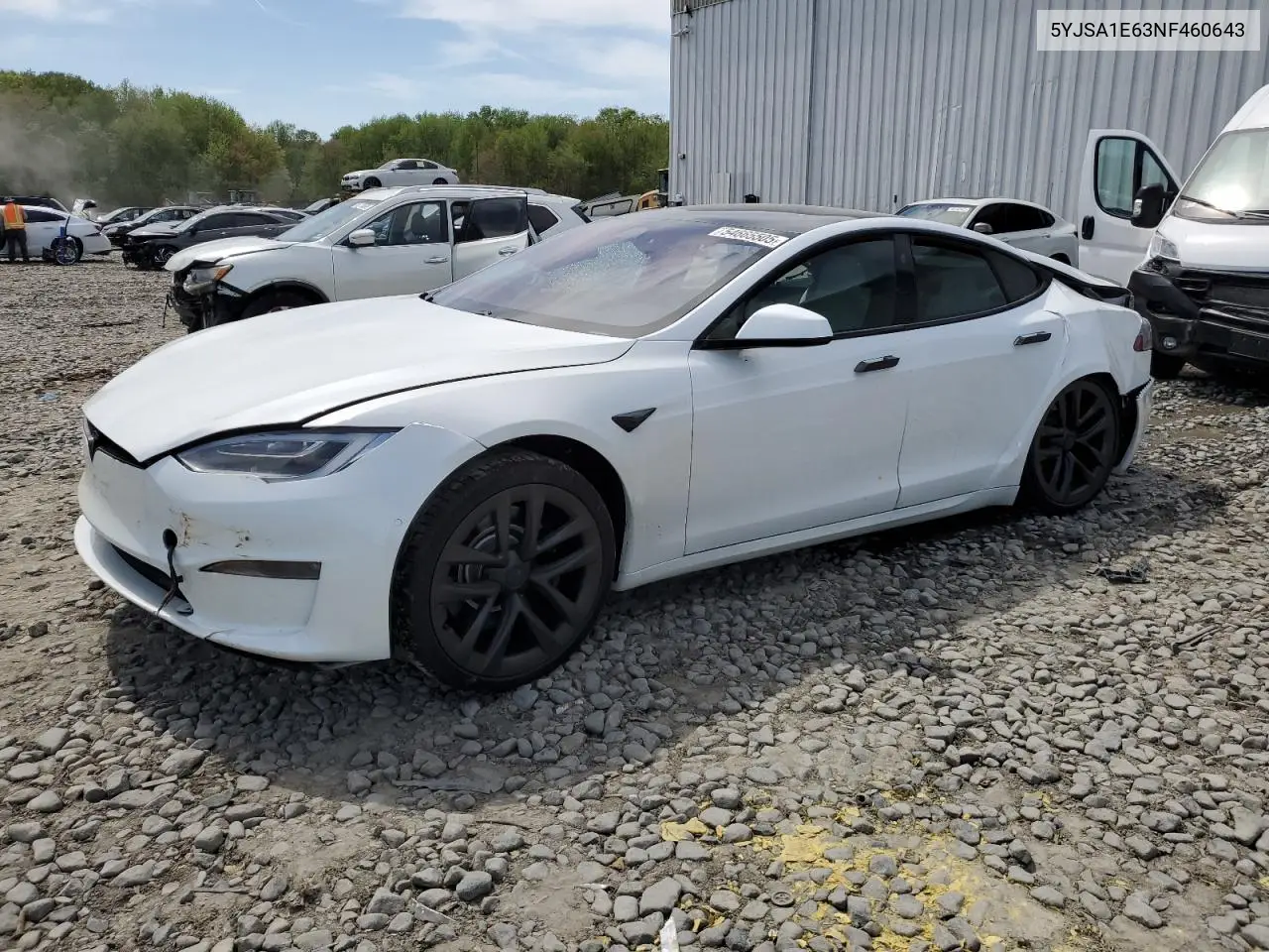 2022 Tesla Model S VIN: 5YJSA1E63NF460643 Lot: 54665505