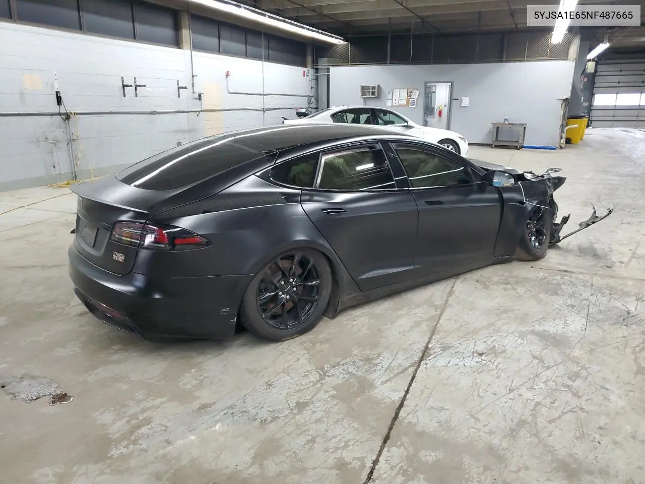 2022 Tesla Model S VIN: 5YJSA1E65NF487665 Lot: 55261025