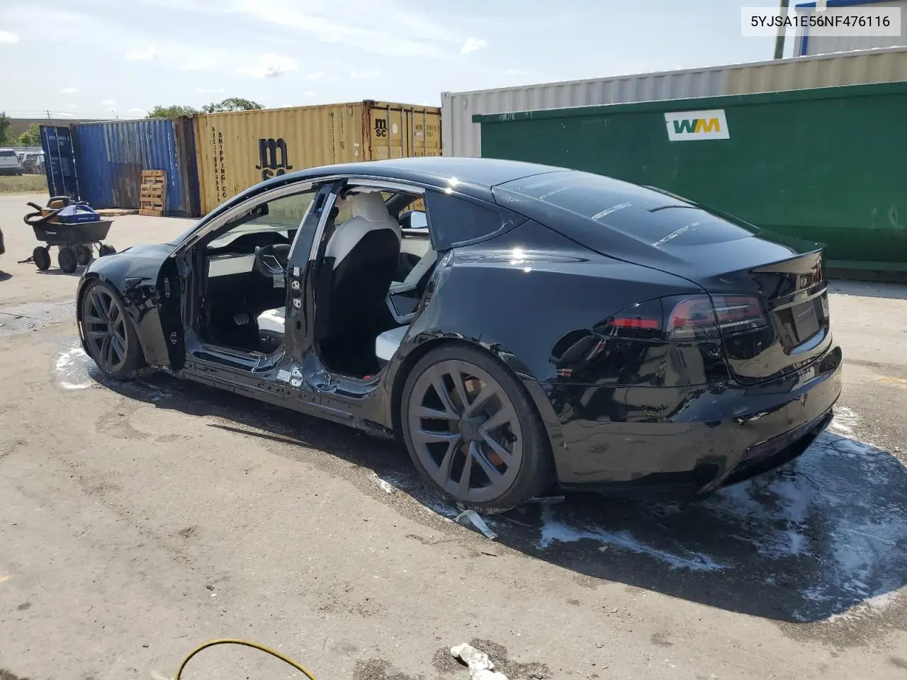 2022 Tesla Model S VIN: 5YJSA1E56NF476116 Lot: 55952905
