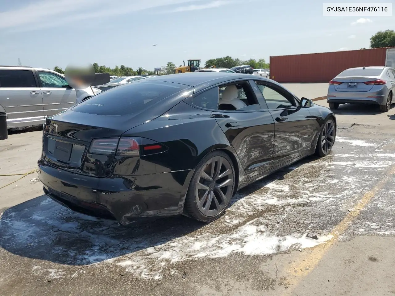2022 Tesla Model S VIN: 5YJSA1E56NF476116 Lot: 55952905