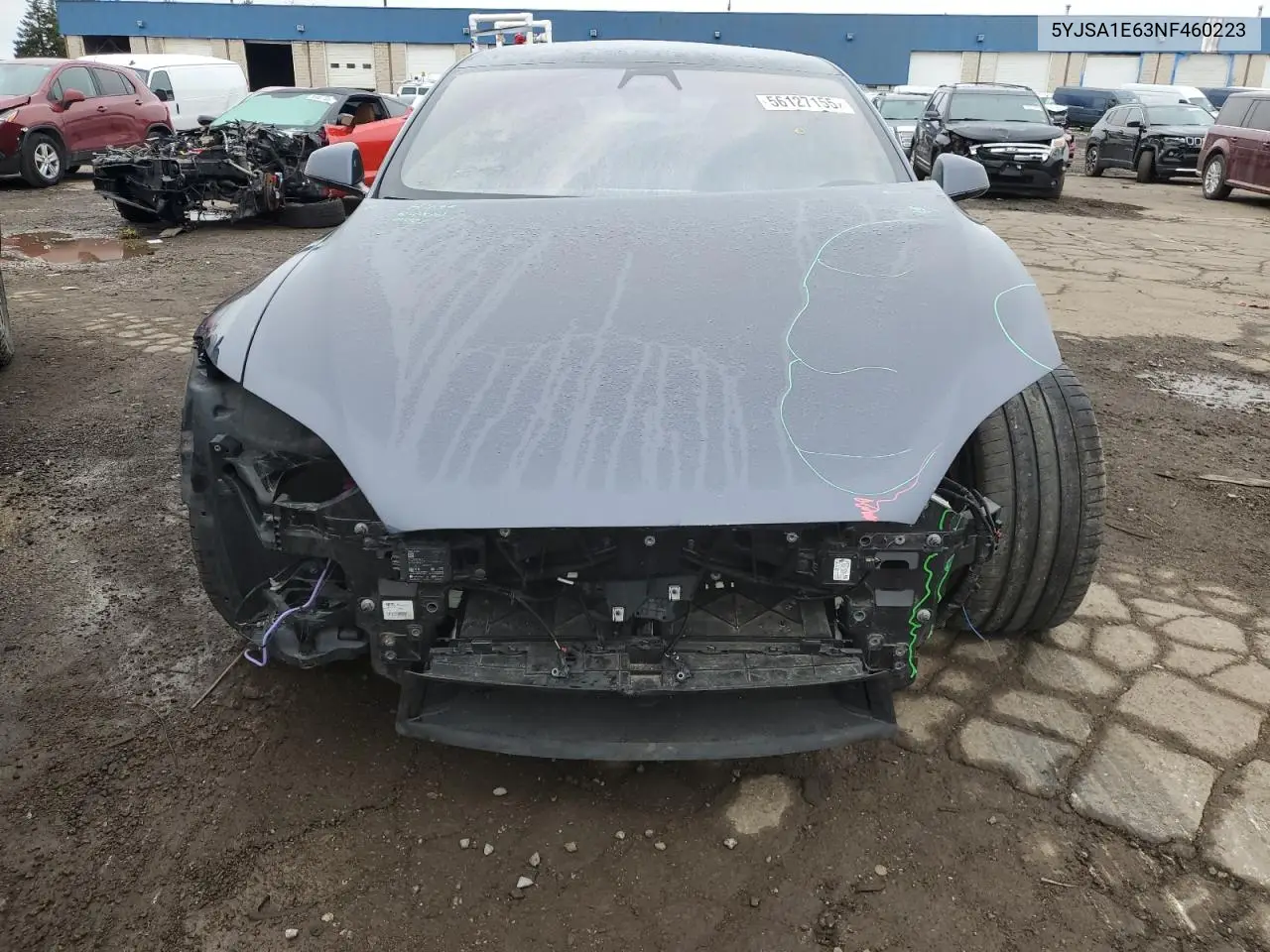2022 Tesla Model S VIN: 5YJSA1E63NF460223 Lot: 56127155