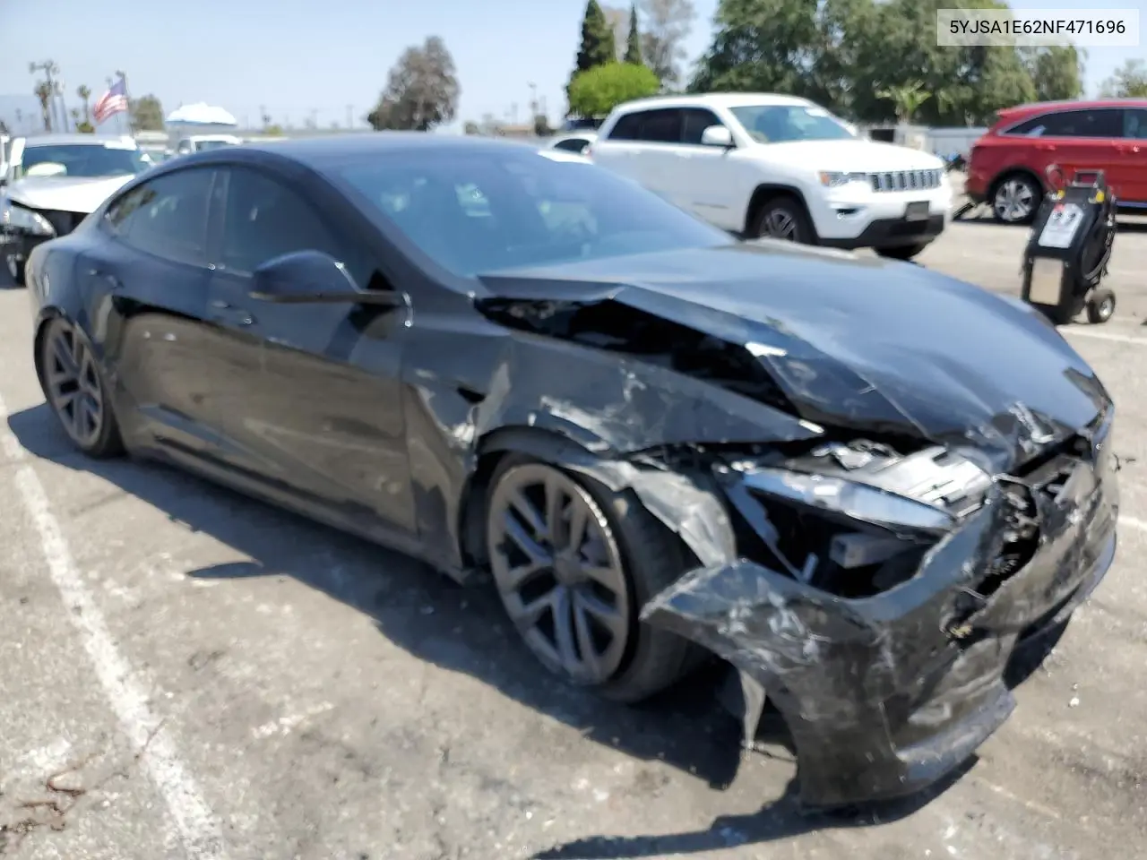 2022 Tesla Model S VIN: 5YJSA1E62NF471696 Lot: 56249555
