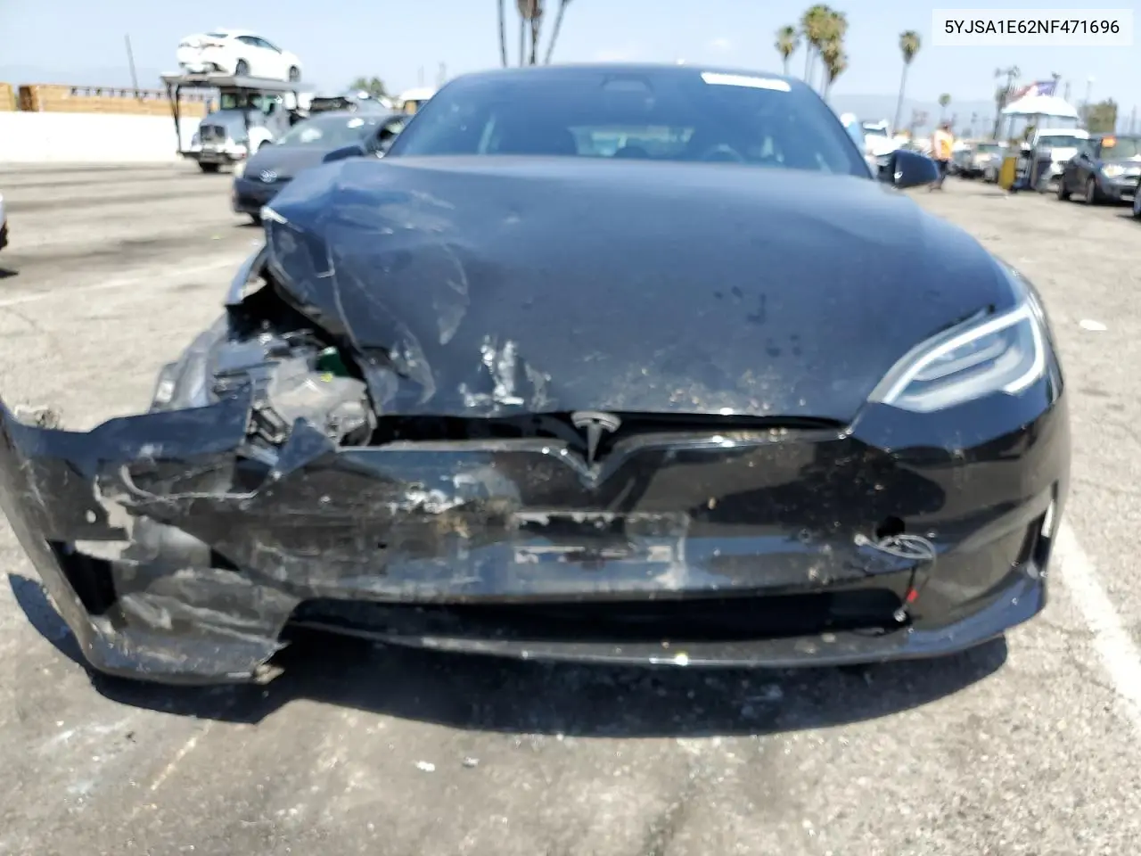 2022 Tesla Model S VIN: 5YJSA1E62NF471696 Lot: 56249555