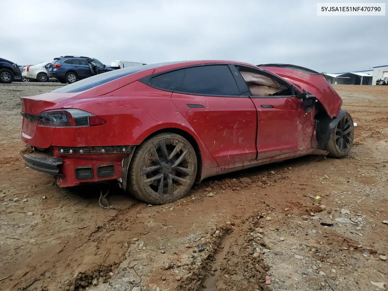 2022 Tesla Model S VIN: 5YJSA1E51NF470790 Lot: 56252675