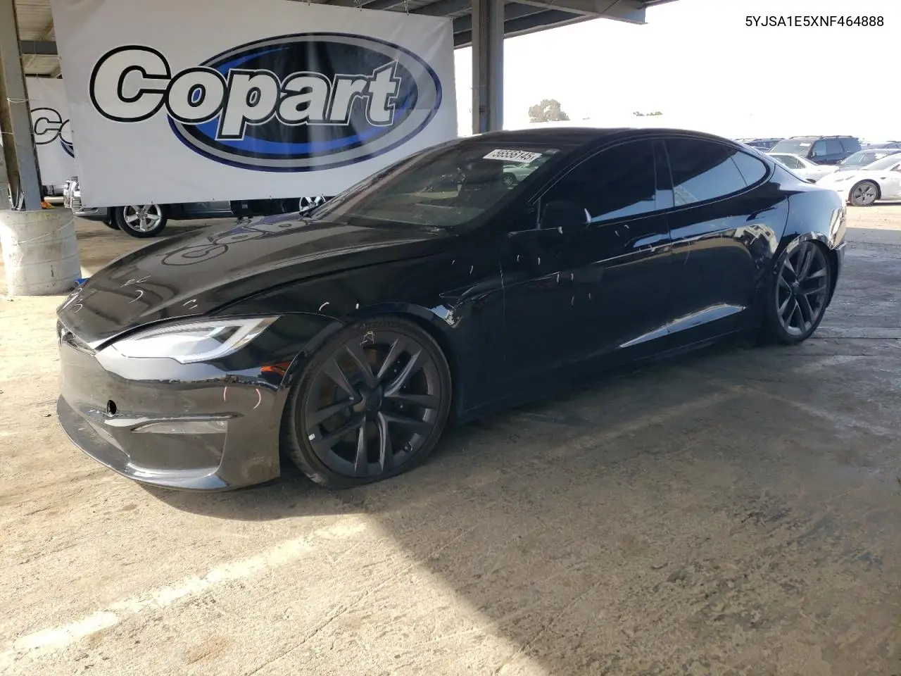 2022 Tesla Model S VIN: 5YJSA1E5XNF464888 Lot: 56556145