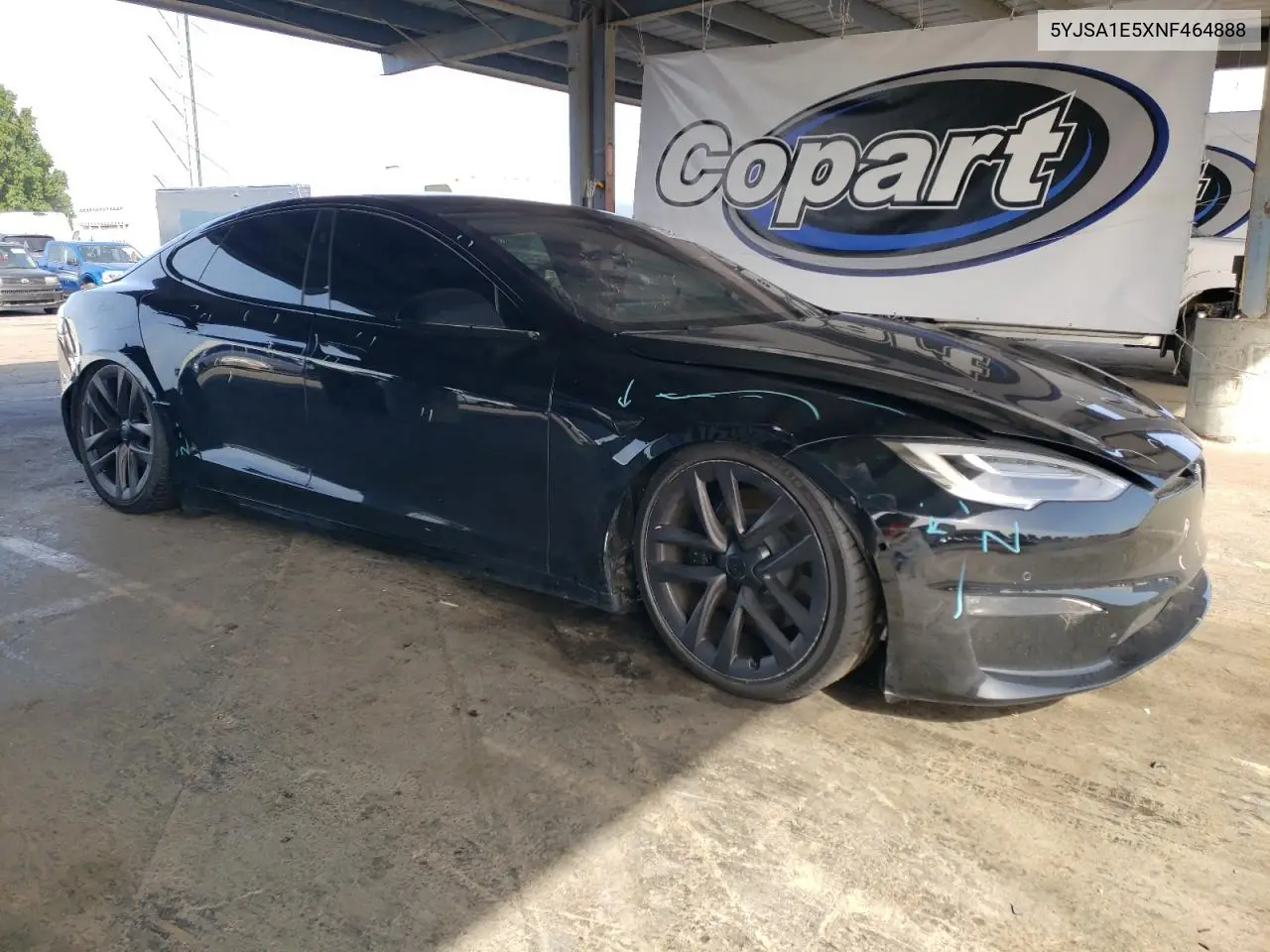 2022 Tesla Model S VIN: 5YJSA1E5XNF464888 Lot: 56556145