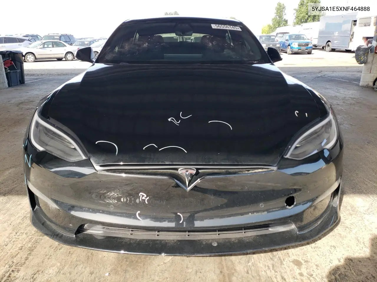 2022 Tesla Model S VIN: 5YJSA1E5XNF464888 Lot: 56556145