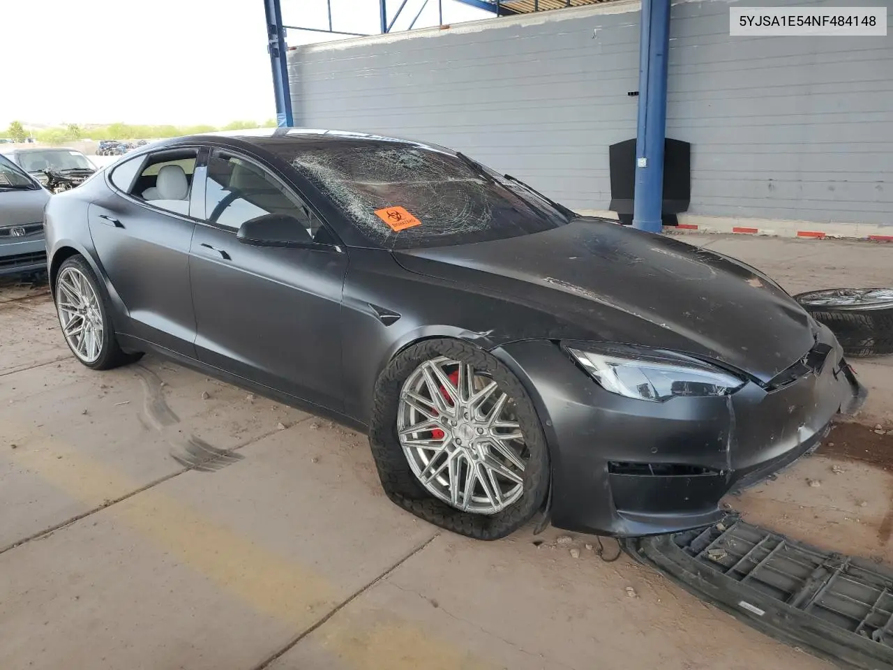 2022 Tesla Model S VIN: 5YJSA1E54NF484148 Lot: 56592505
