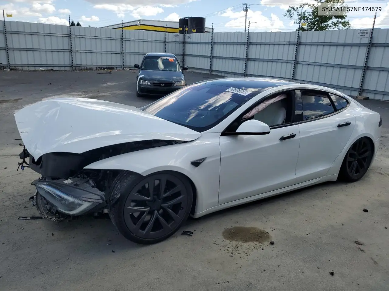 2022 Tesla Model S VIN: 5YJSA1E57NF474679 Lot: 56608285