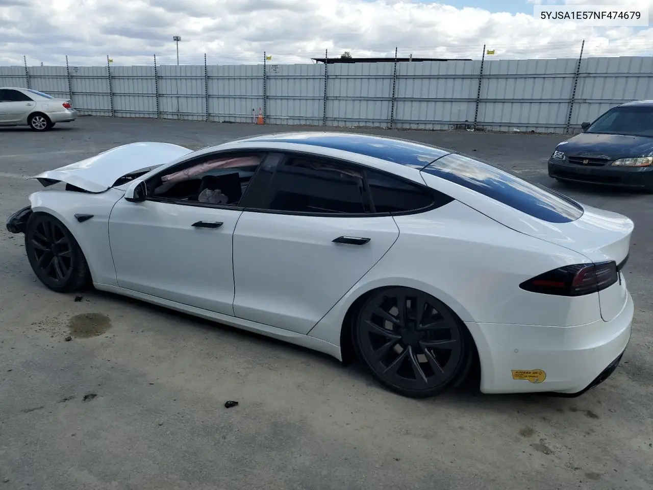 2022 Tesla Model S VIN: 5YJSA1E57NF474679 Lot: 56608285