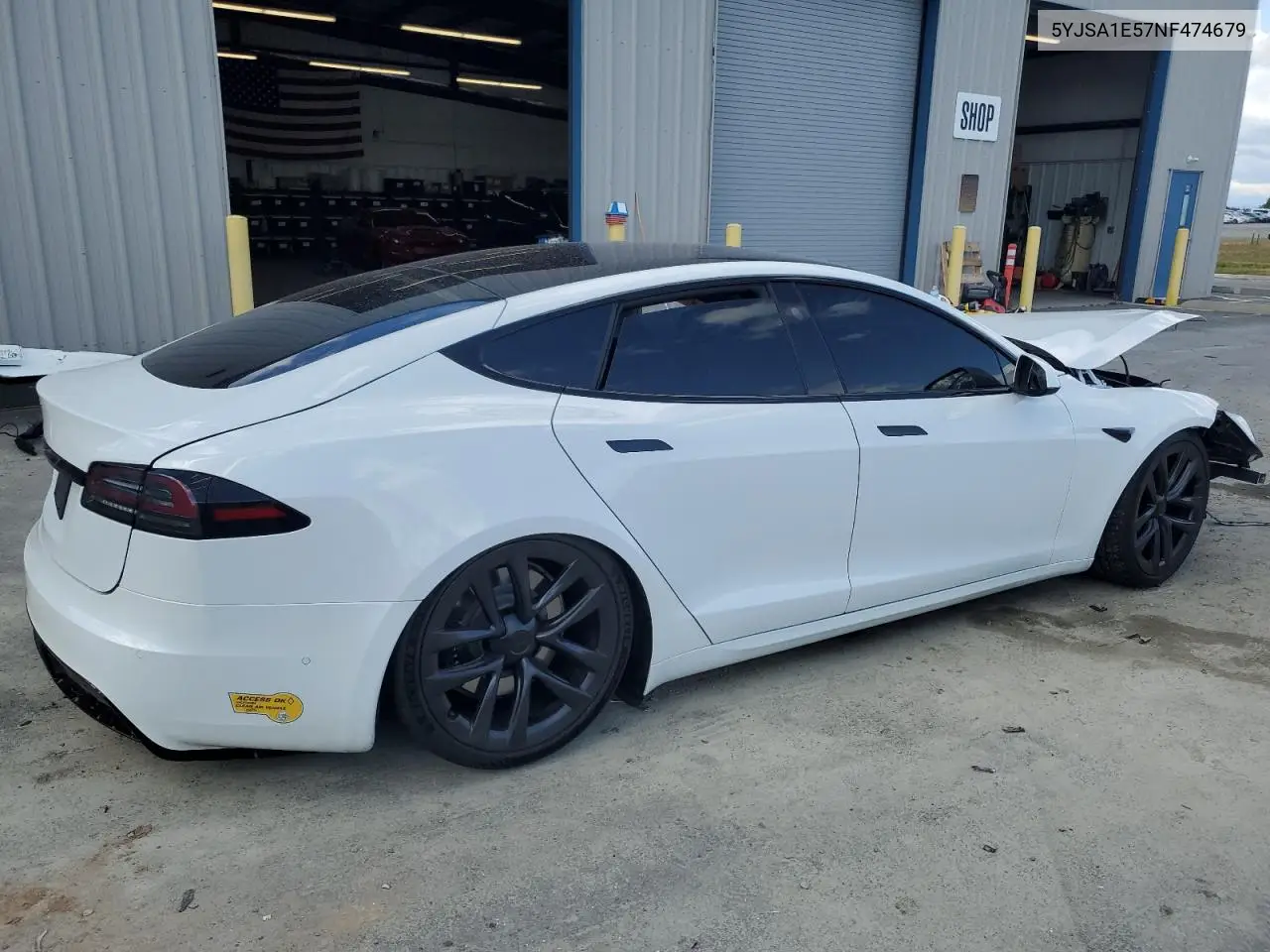 2022 Tesla Model S VIN: 5YJSA1E57NF474679 Lot: 56608285