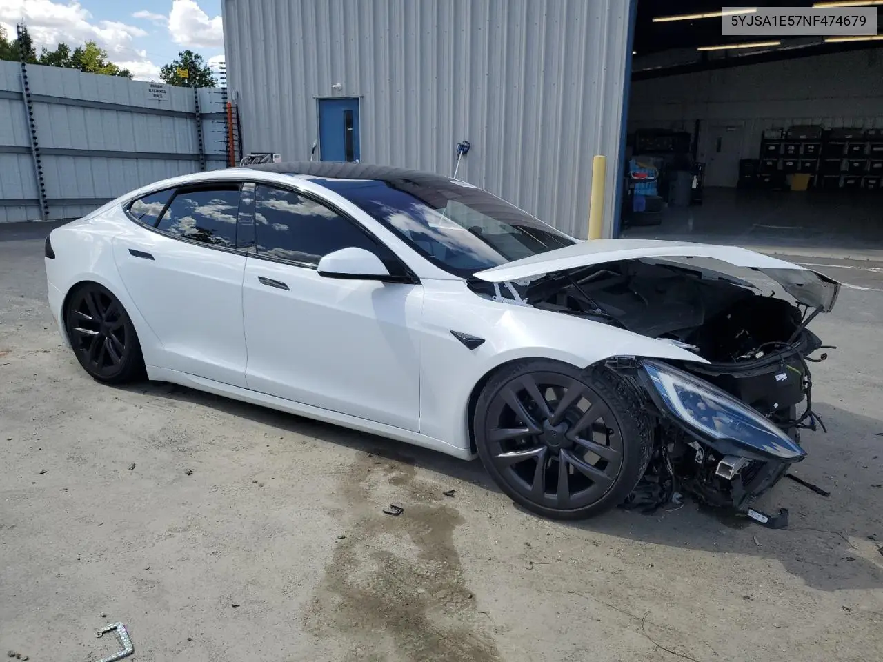 2022 Tesla Model S VIN: 5YJSA1E57NF474679 Lot: 56608285